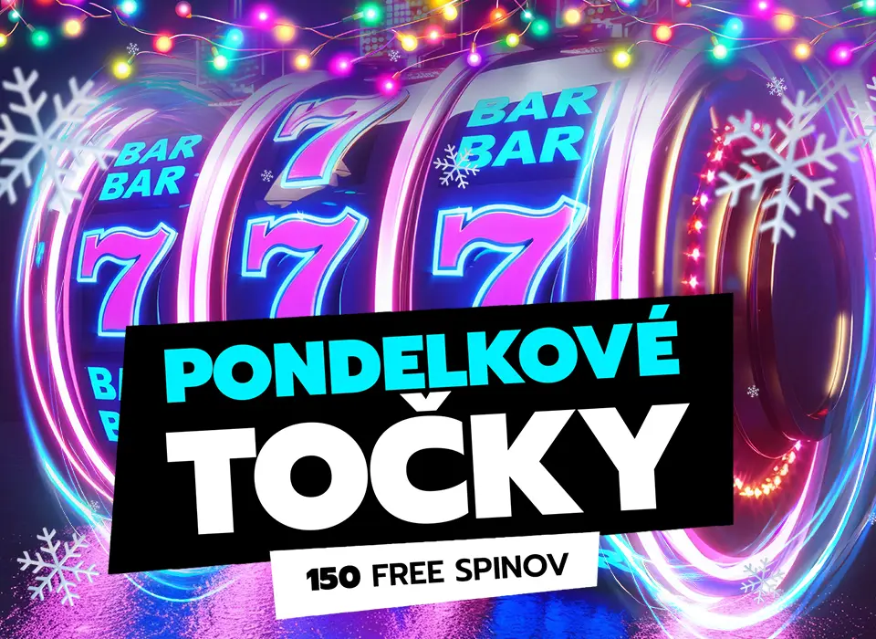 Pondelkové točky - free spiny pondelok! Získaj 150 free spinov.